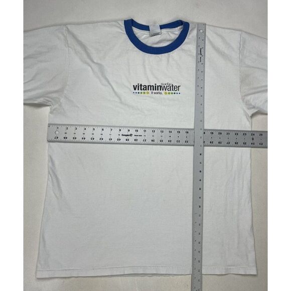 Vitamin Water Graphic Promo T-shirt Men XL White Short Sleeve - Picture 9 of 9